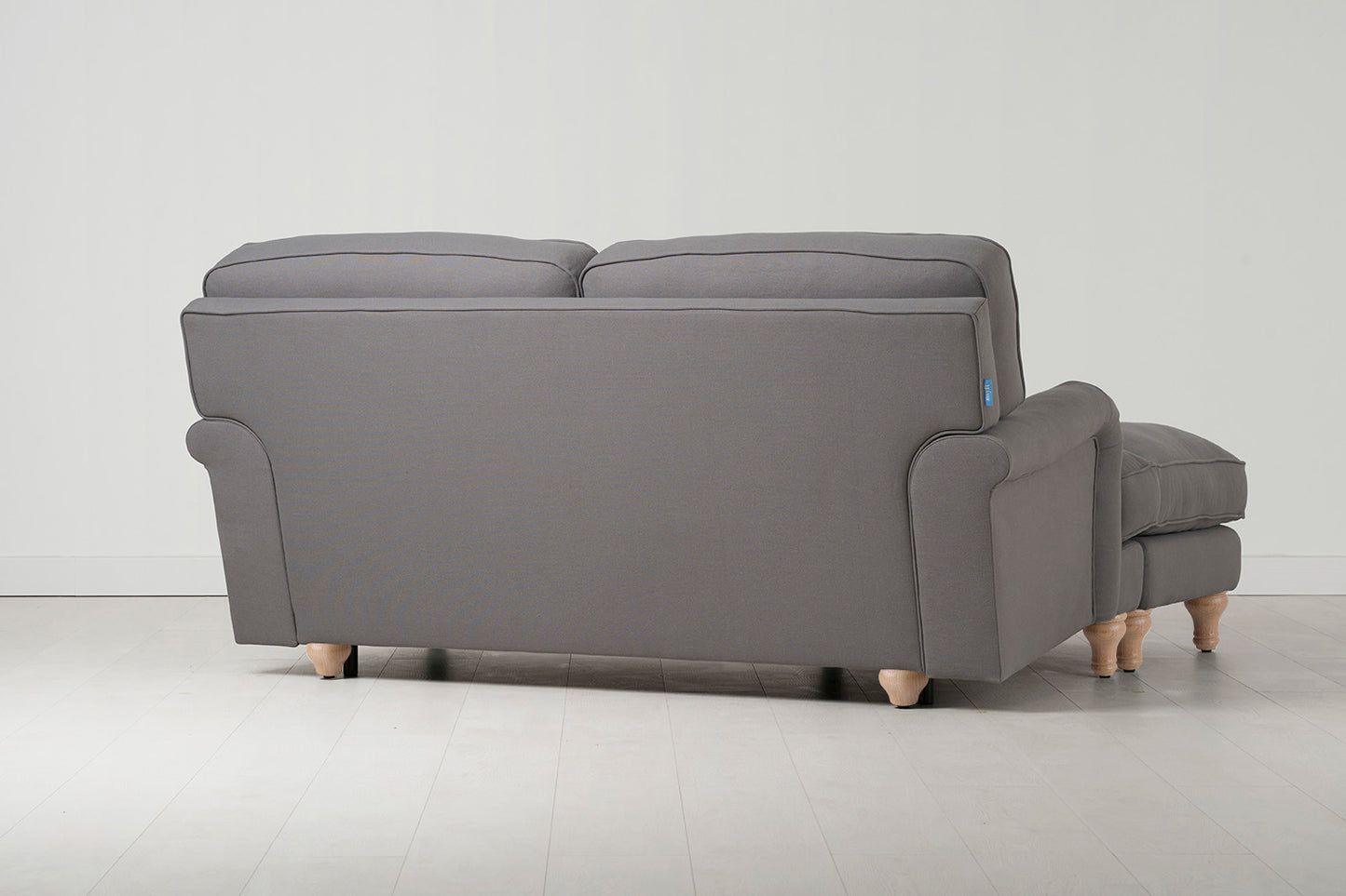 Model 15 2 Seater Sofa with Ottoman, Oak / Risso
