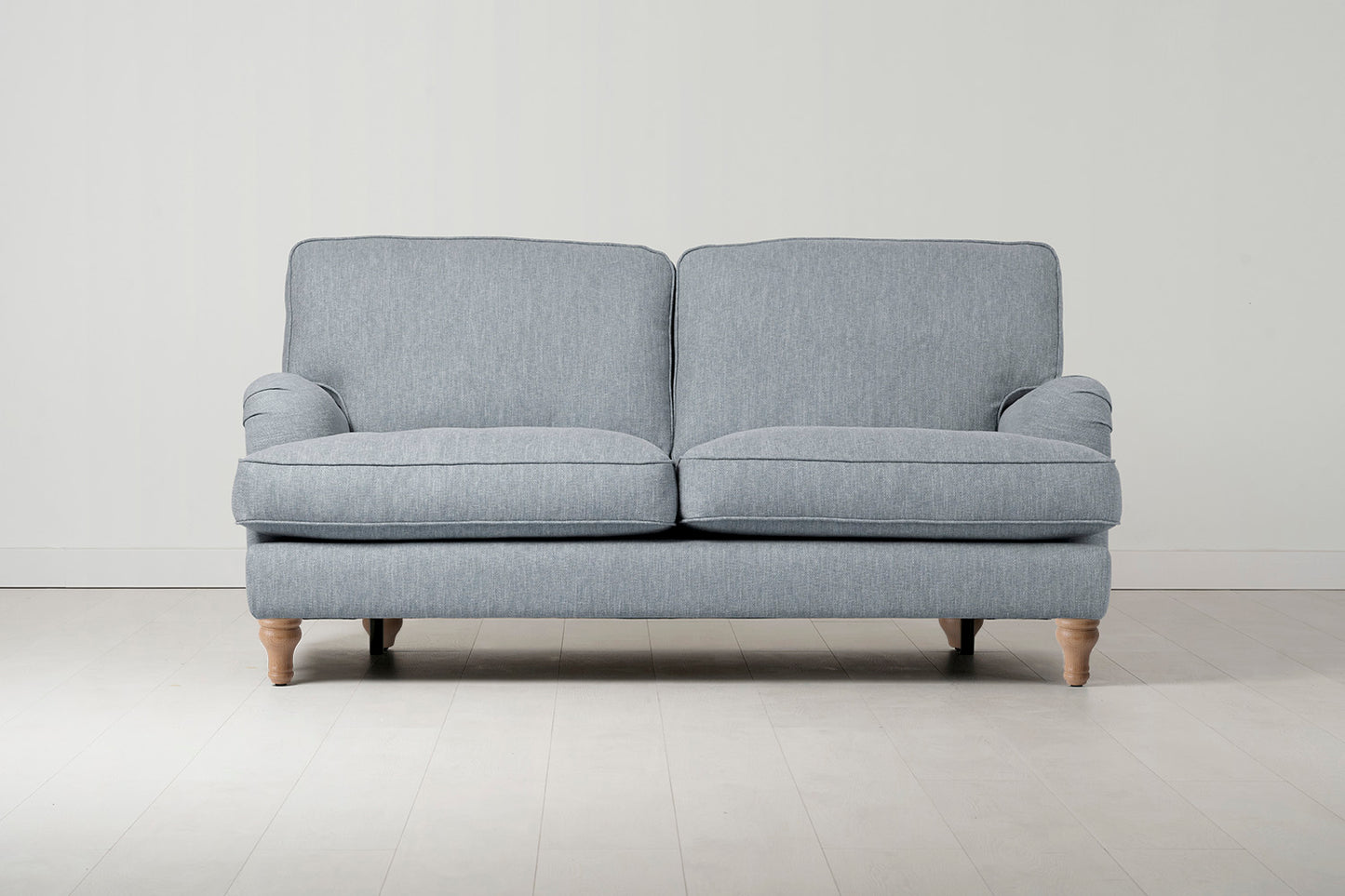 Model 15 2 Seater Sofa, Oak / Seaglass