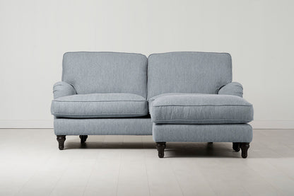 Model 15 2 Seater Sofa with Ottoman, Seaglass