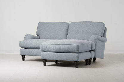 Model 15 2 Seater Sofa with Ottoman, Seaglass