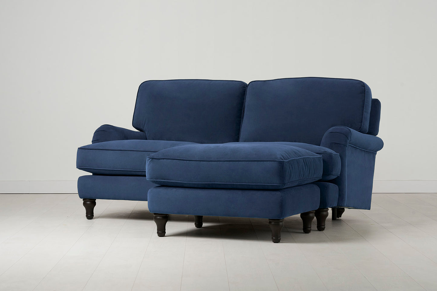 Model 15 2 Seater Sofa with Ottoman, Teal