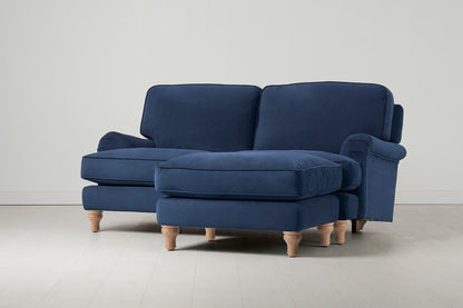 Model 15 2 Seater Sofa with Ottoman, Oak / Teal