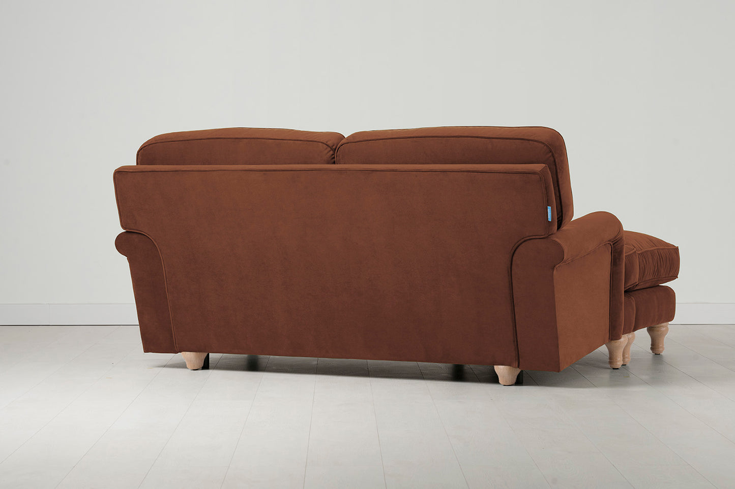 Model 15 2 Seater Sofa with Ottoman, Oak / Umber