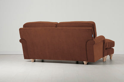 Model 15 2 Seater Sofa with Ottoman, Oak / Umber