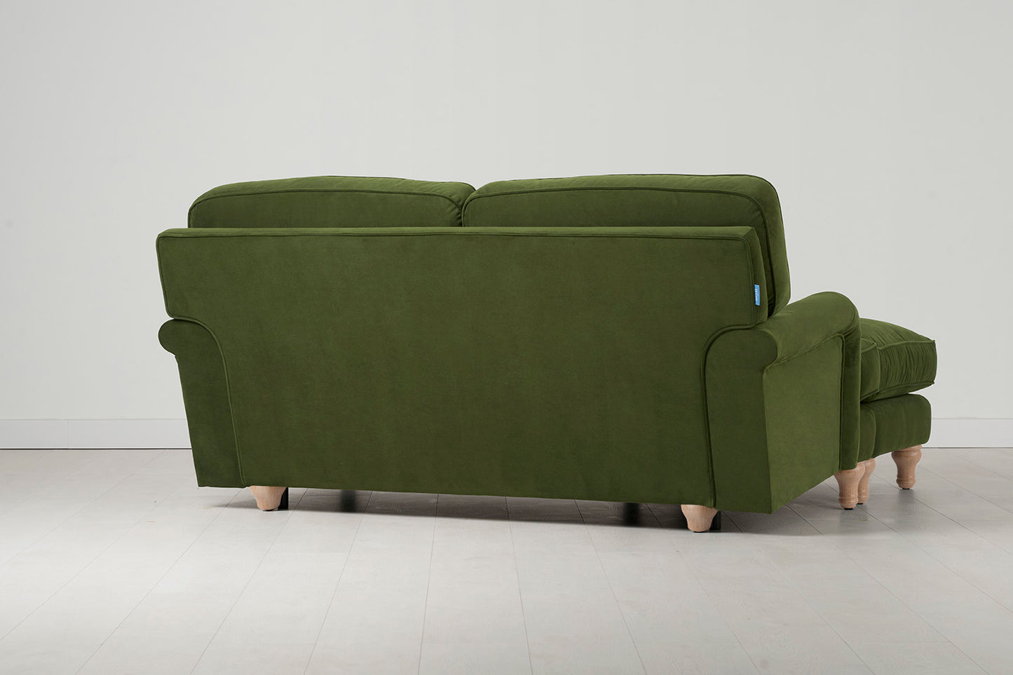 Model 15 2 Seater Sofa with Ottoman, Oak / Vine