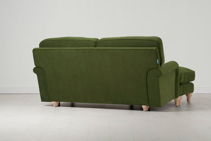Model 15 2 Seater Sofa with Ottoman, Oak / Vine