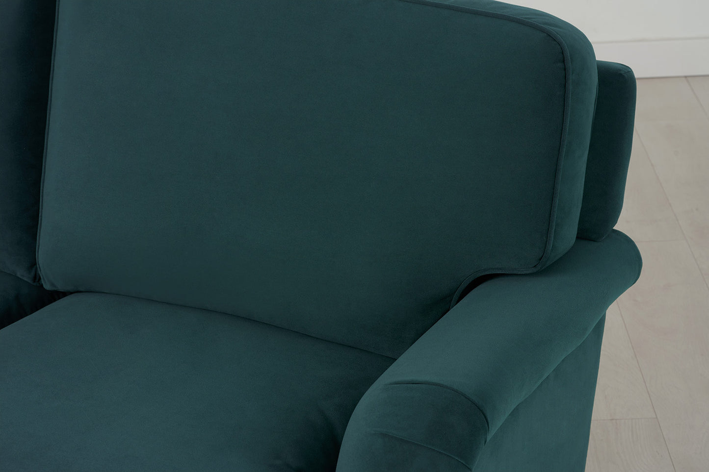 Model 15 2 Seater Sofa with Ottoman, Kingfisher