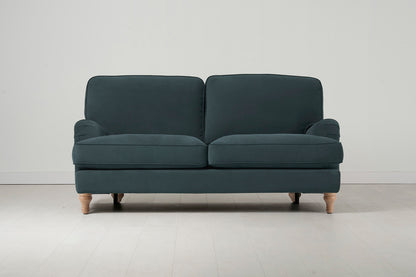 Model 15 2 Seater Sofa, Oak / Petrol