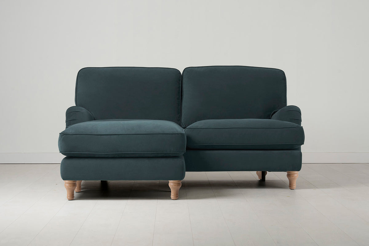 Model 15 2 Seater Sofa, Oak / Petrol