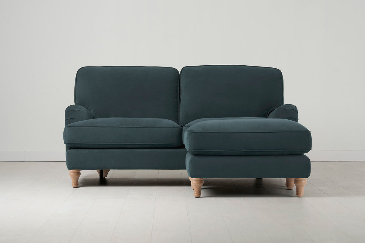 Model 15 2 Seater Sofa, Oak / Petrol