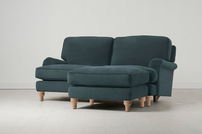 Model 15 2 Seater Sofa, Oak / Petrol