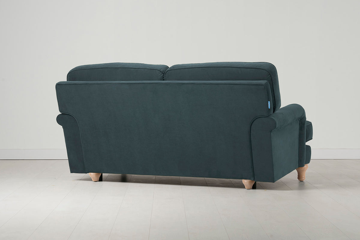 Model 15 2 Seater Sofa, Oak / Petrol