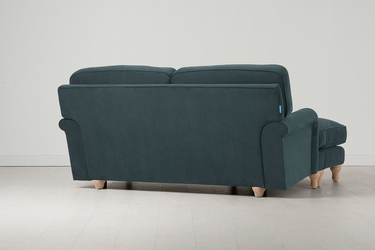 Model 15 2 Seater Sofa, Oak / Petrol