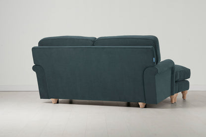 Model 15 2 Seater Sofa, Oak / Petrol