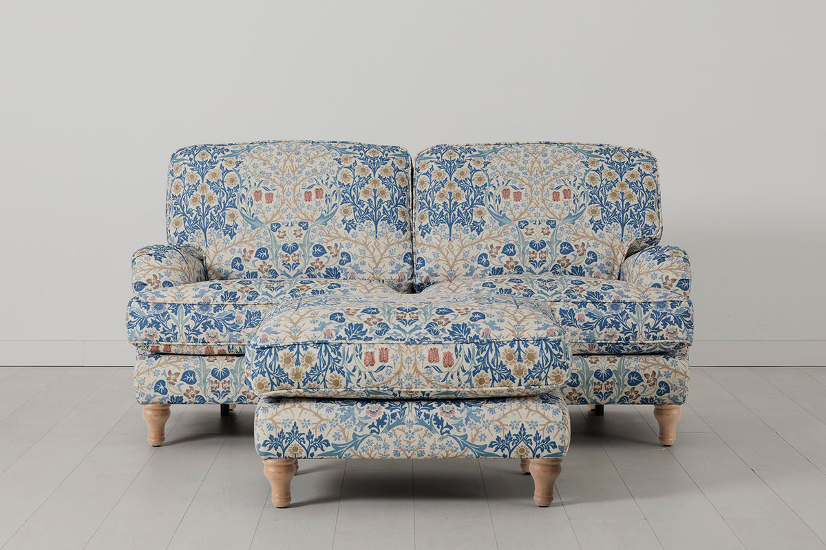 Model 15 2 Seater Sofa with Ottoman, Oak / Blackthorn