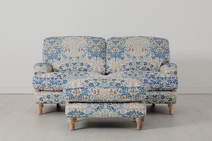Model 15 2 Seater Sofa with Ottoman, Oak / Blackthorn