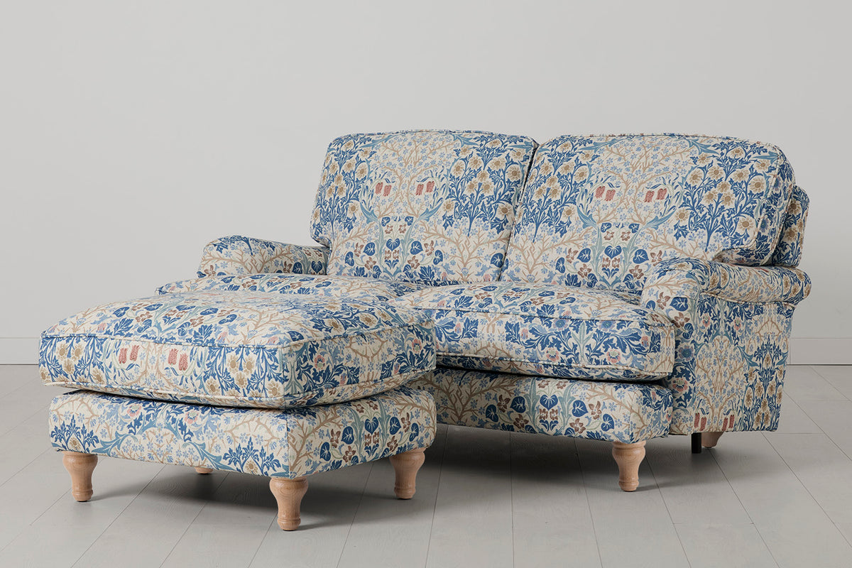 Model 15 2 Seater Sofa with Ottoman, Oak / Blackthorn