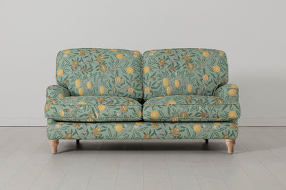 Model 15 2 Seater Sofa with Ottoman, Oak / Fruit