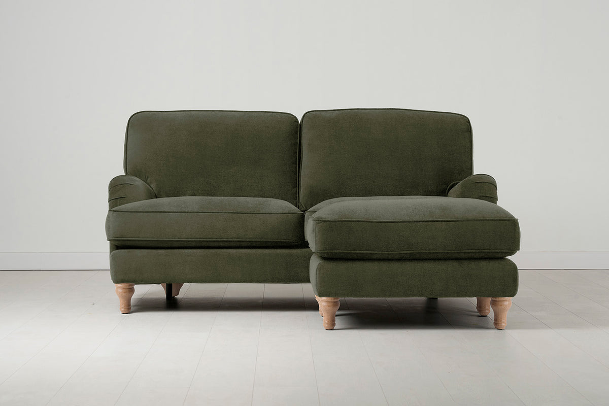 Model 15 2 Seater Sofa with Ottoman, Oak / Pine