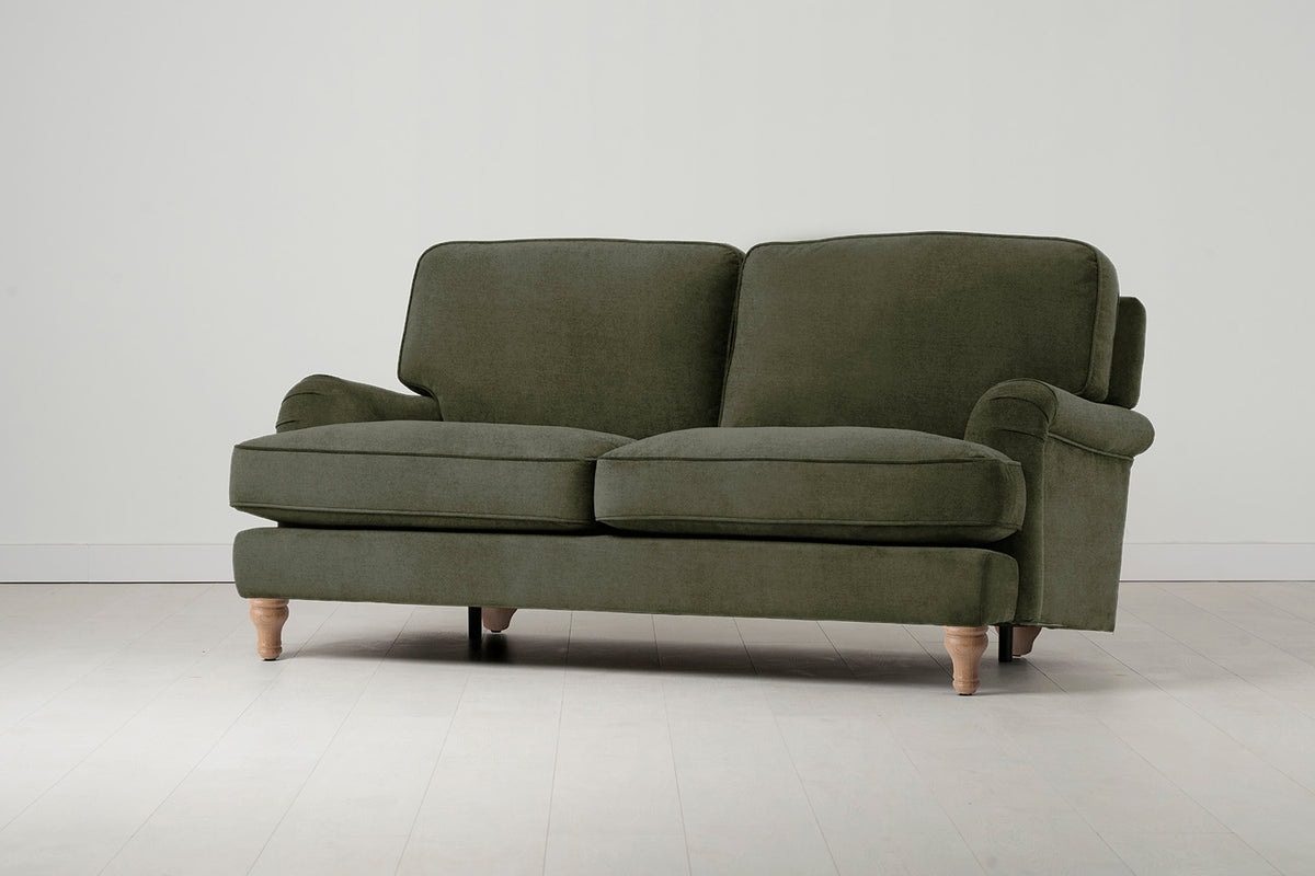 Model 15 2 Seater Sofa with Ottoman, Oak / Pine