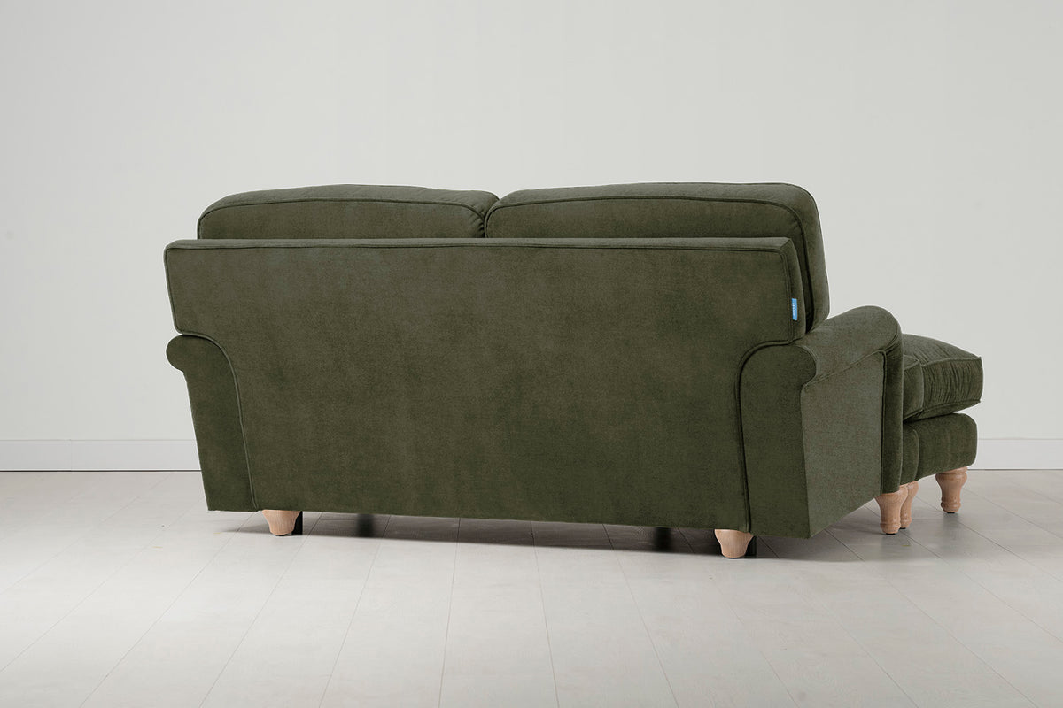 Model 15 2 Seater Sofa with Ottoman, Oak / Pine