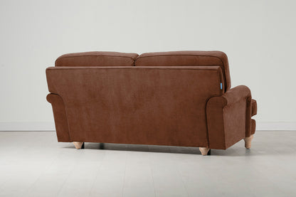 Model 15 2 Seater Sofa with Ottoman, Oak / Russet
