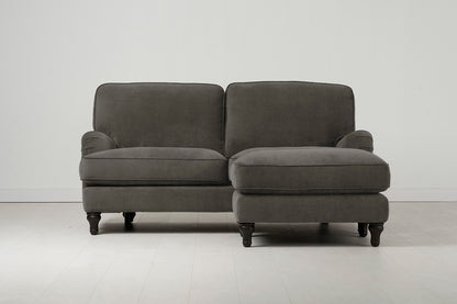 Model 15 2 Seater Sofa with Ottoman, Mink