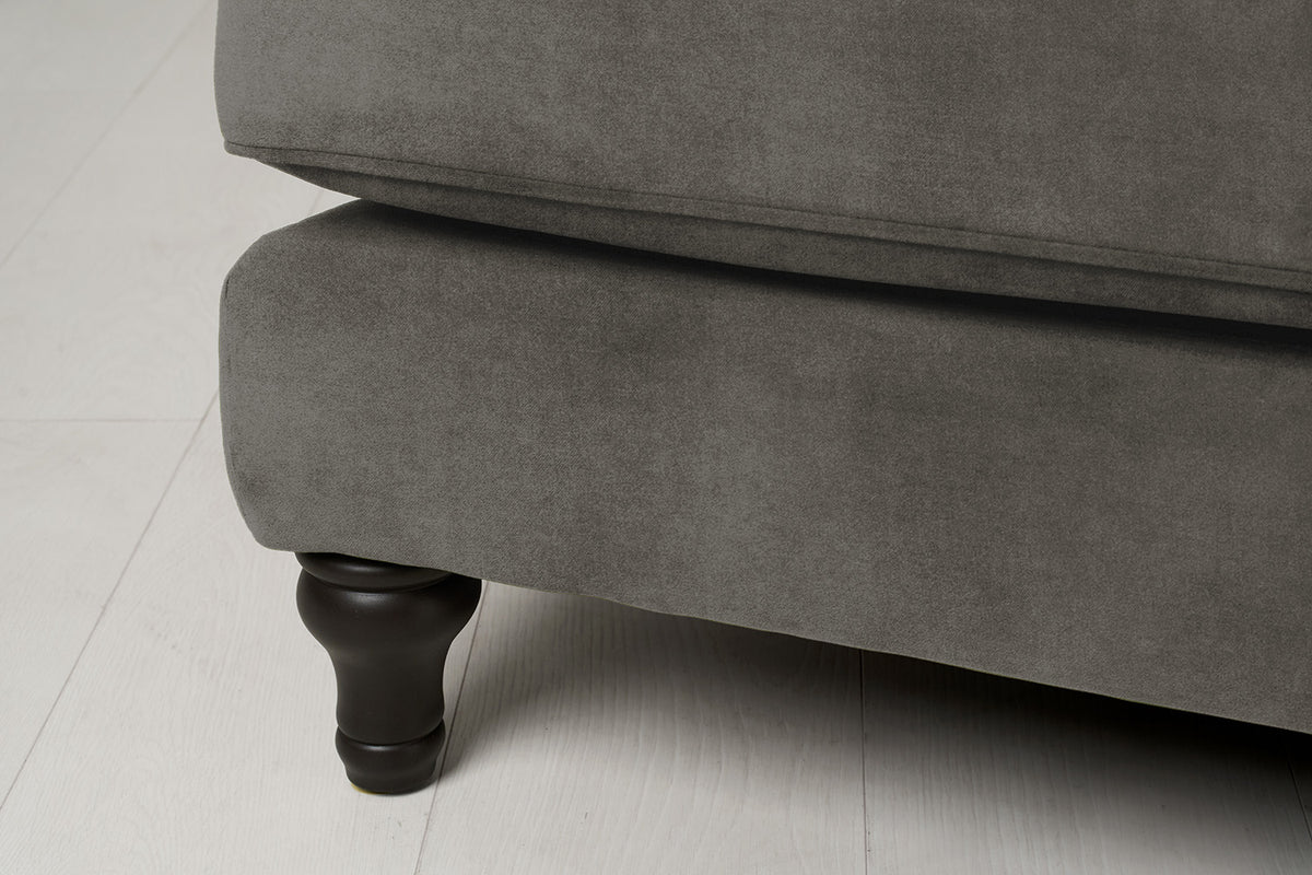 Model 15 2 Seater Sofa with Ottoman, Mink