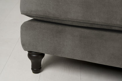 Model 15 2 Seater Sofa with Ottoman, Mink