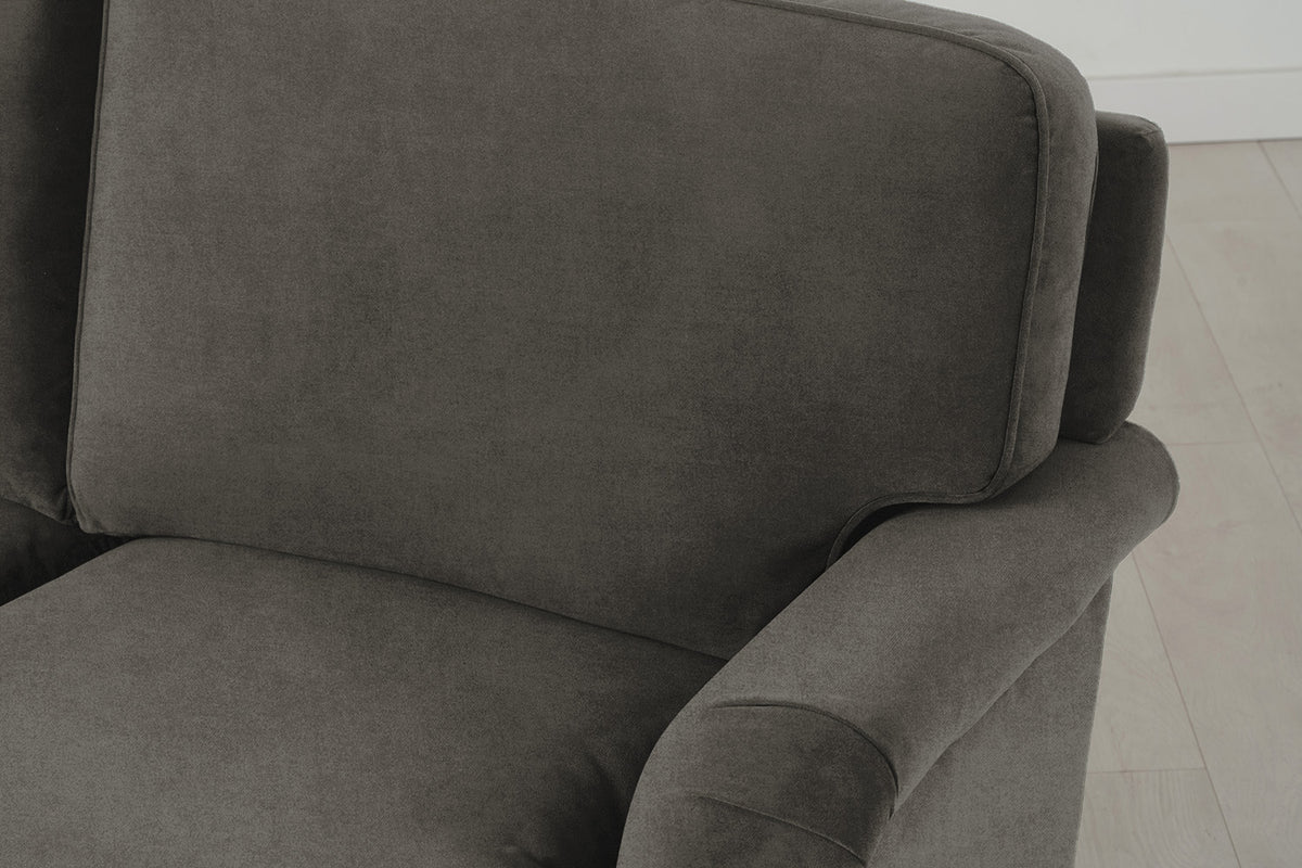 Model 15 2 Seater Sofa with Ottoman, Mink
