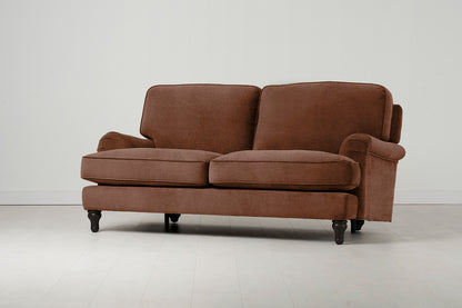 Model 15 2 Seater Sofa with Ottoman, Russet
