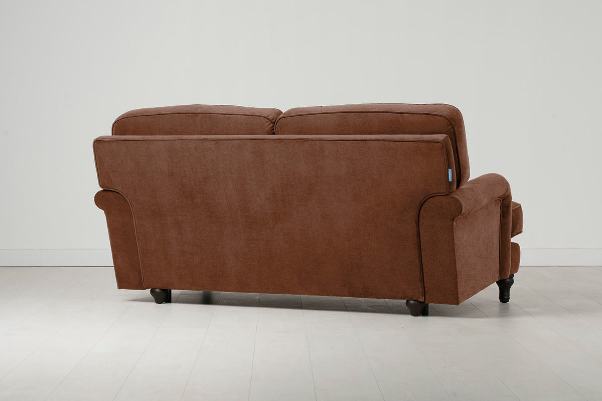 Model 15 2 Seater Sofa with Ottoman, Russet