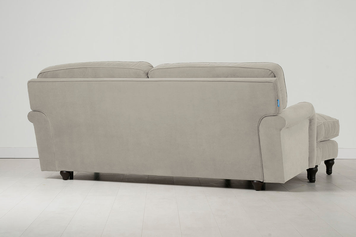 Model 15 3 Seater Sofa with Ottoman, Bone