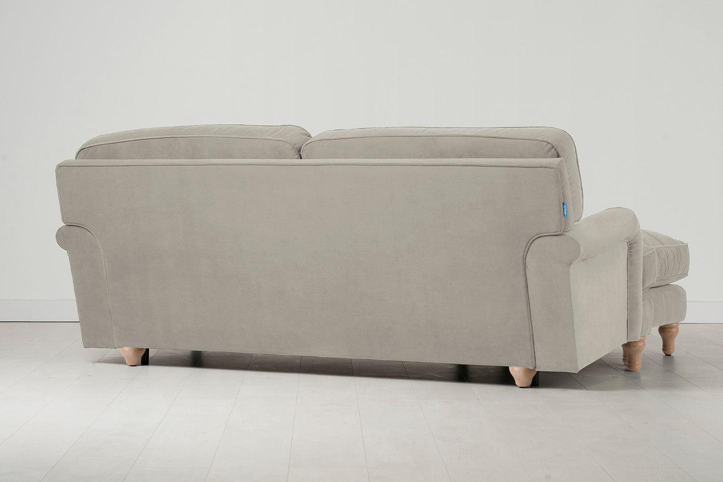 Model 15 3 Seater Sofa with Ottoman, Oak / Bone