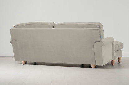 Model 15 3 Seater Sofa with Ottoman, Oak / Bone