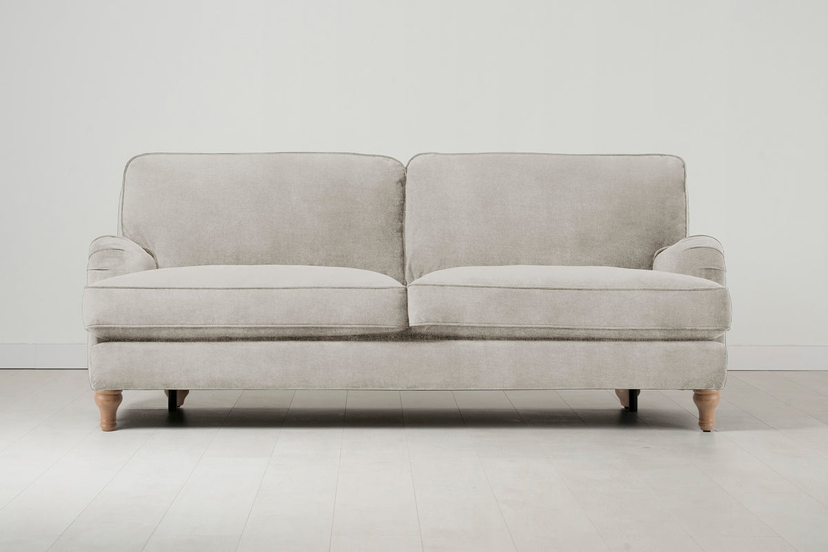 Model 15 3 Seater Sofa, Oak / Chalk