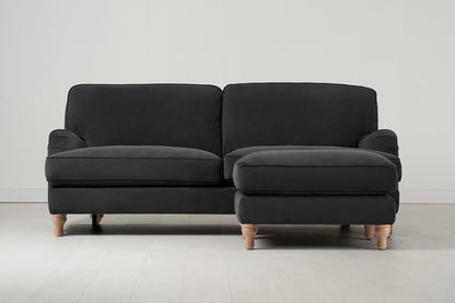 Model 15 3 Seater Sofa with Ottoman, Oak / Charcoal