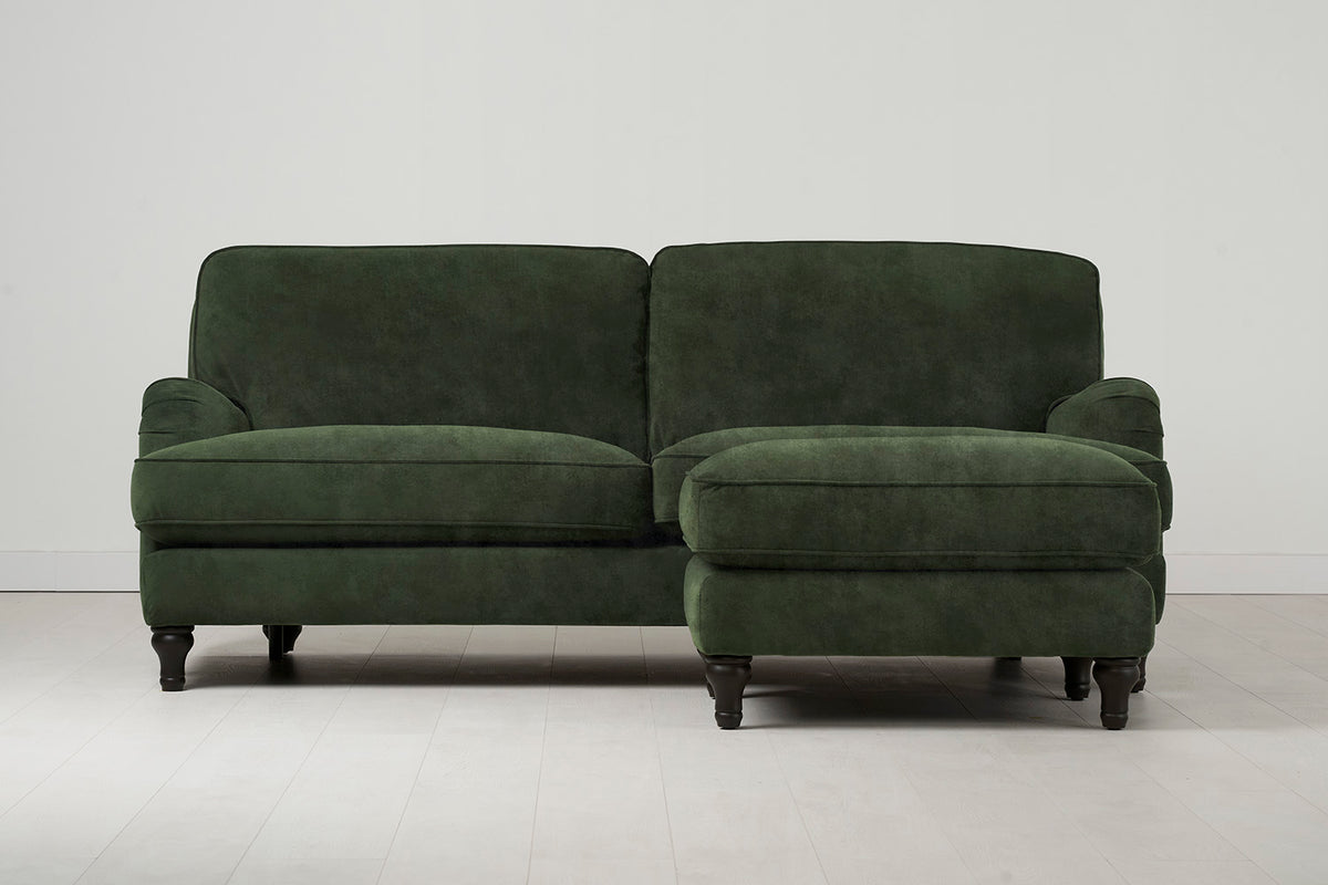 Model 15 3 Seater Sofa with Ottoman, Conifer
