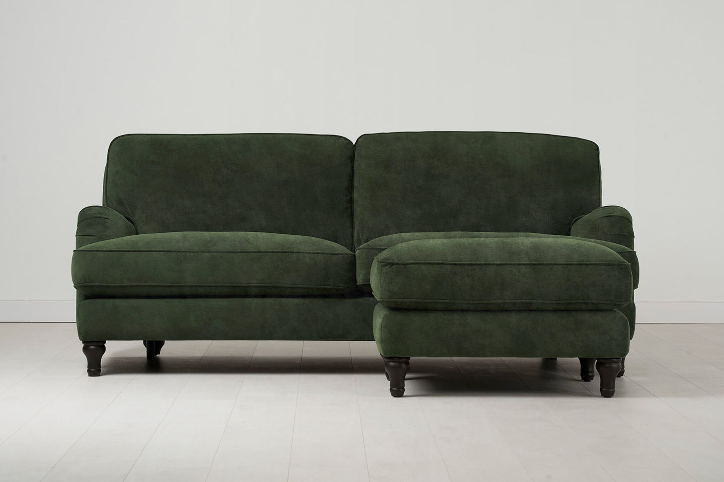 Model 15 3 Seater Sofa with Ottoman, Conifer