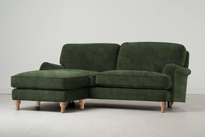 Model 15 3 Seater Sofa with Ottoman, Oak / Conifer