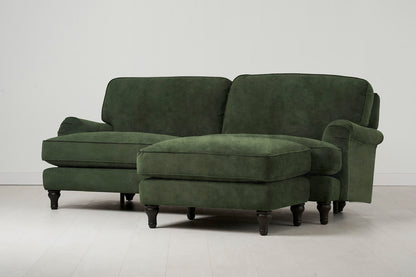 Model 15 3 Seater Sofa with Ottoman, Conifer