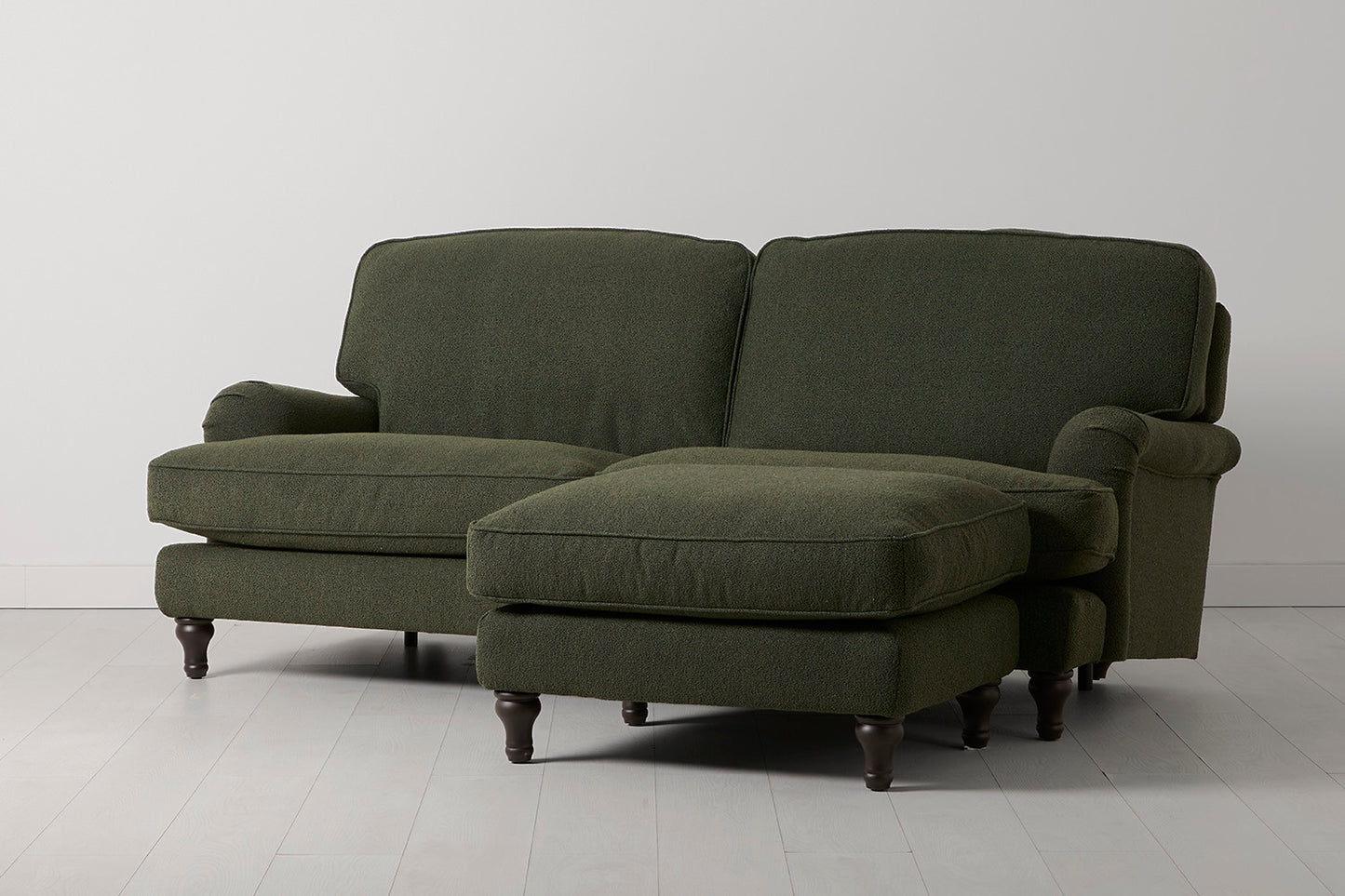 Model 15 3 Seater Sofa with Ottoman, Fern