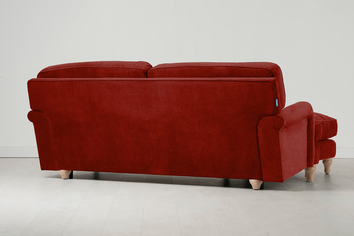 Model 15 3 Seater Sofa with Ottoman, Oak / Harissa