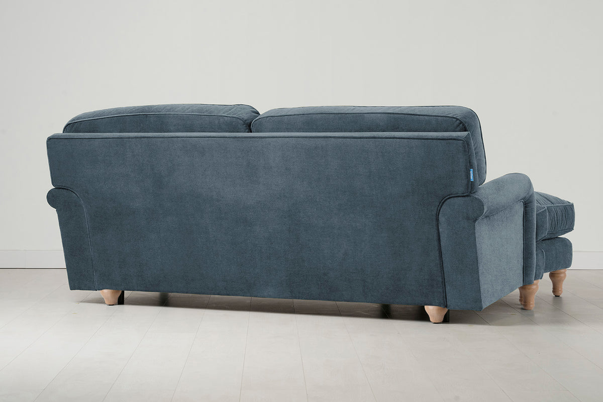 Model 15 3 Seater Sofa with Ottoman, Oak / Hydro