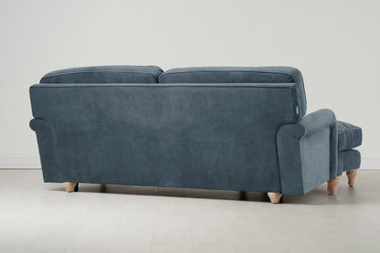 Model 15 3 Seater Sofa with Ottoman, Oak / Hydro