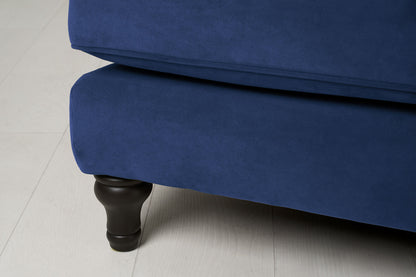 Model 15 3 Seater Sofa with Ottoman, Indigo