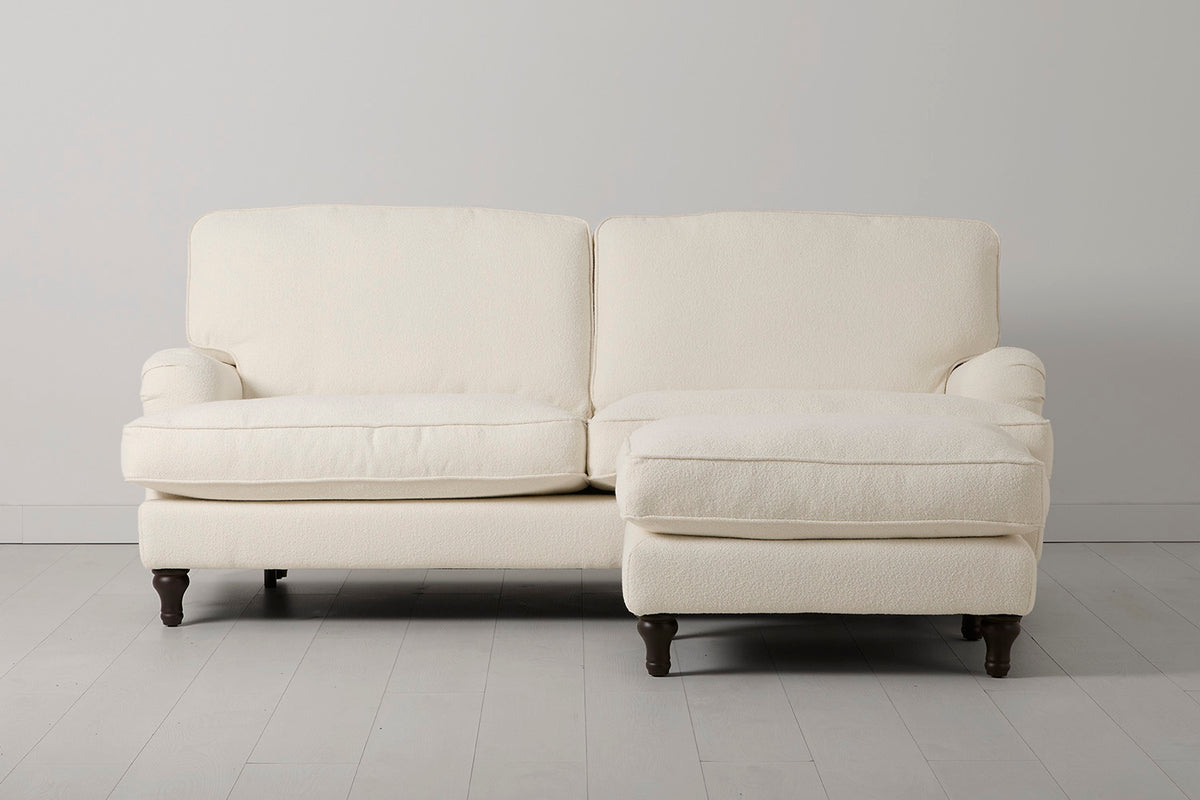 Model 15 3 Seater Sofa with Ottoman, Ivory