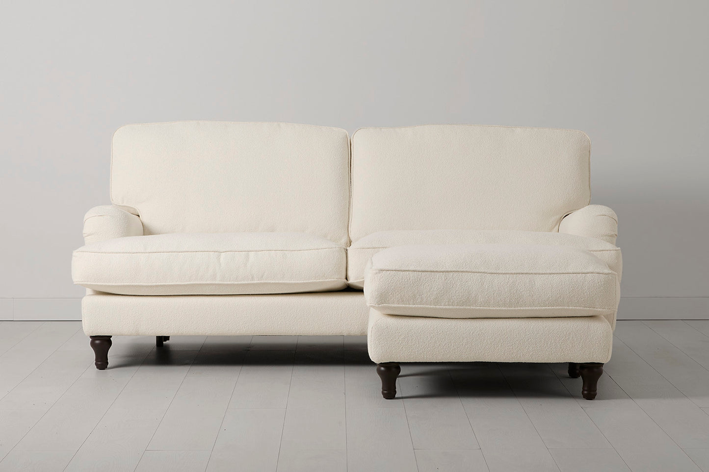 Model 15 3 Seater Sofa with Ottoman, Ivory