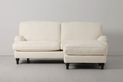 Model 15 3 Seater Sofa with Ottoman, Ivory