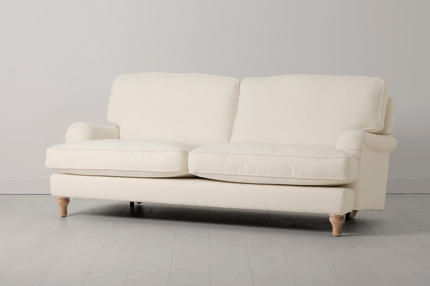Model 15 3 Seater Sofa, Oak / Ivory